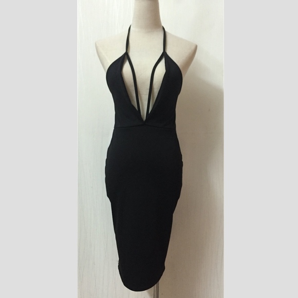 LAST ONE!! Black Bodycon Dress - Picture 3 of 4